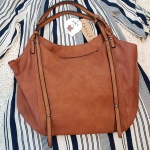 NWT ChilliX Brown Hobo Tote w/ Matching Wallet